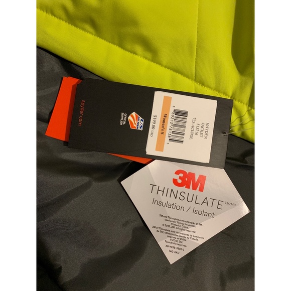 Spyder Women's Insulated Hooded Ski Hayden Jacket - Picture 5 of 8